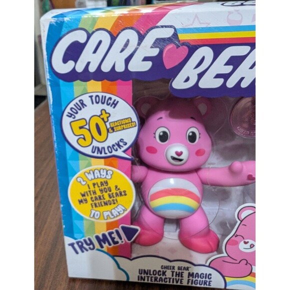 Care Bears Cheer Bear Interactive Figure – Unlock the Magic – Lights & Sounds - Picture 3 of 8